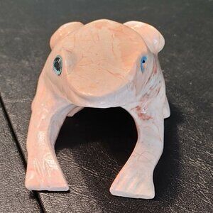 Pink Marble Frog Figurine